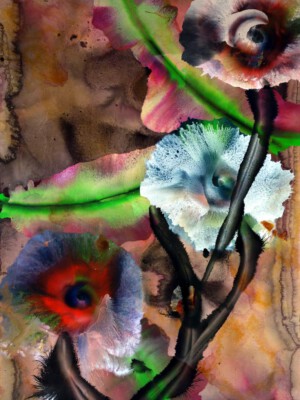 Reinoud van Vught, Zonder Titel, 2016, acryl op papier, 96x146cm