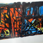 Theo Kuijpers, aquarel op papier