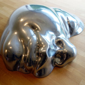 Jeroen Meijs, Gaja, Unicum in aluminium,, 140x140cm, meer dan 100 kg