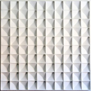 Aart-Jan Moerman, L17, Wit Reliëf, 102 x 102 x 5 cm Aart-Jan Moerman, L17, Wit Reliëf, 102 x 102 x 5 cm