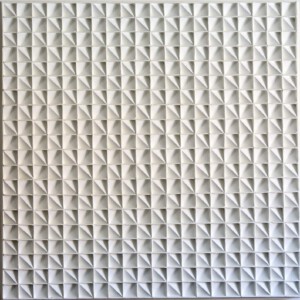 Aart-Jan Moerman, L18, Wit Reliëf, 102 x 102 x 5 cm Aart-Jan Moerman, L18, Wit Reliëf, 102 x 102 x 5 cm