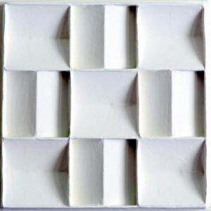 Aart-Jan Moerman, S11, Wit Reliëf, 36 x 36 x 5 cm Aart-Jan Moerman, S11, Wit Reliëf, 36 x 36 x 5 cm