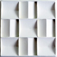 Aart-Jan Moerman, S11, Wit Reliëf, 36 x 36 x 5 cm Aart-Jan Moerman, S11, Wit Reliëf, 36 x 36 x 5 cm