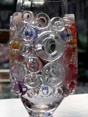 Sabine Lintzen, Bright Field Clear with Circle in Pastel Blue