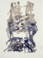 Caren van Herwaarden, Building, into the Licht, sketch, 2020