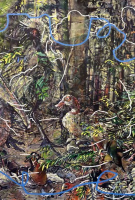 Hanneke Gommers, Hondecoeter in het bos
